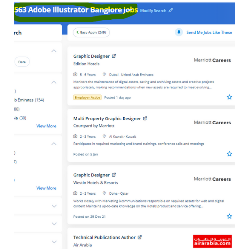 Adobe Illustrator internship jobs in Ajman