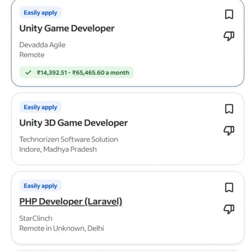 AI for Game Development internship jobs in Seeb