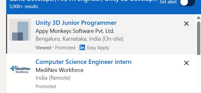 AR/VR Development (Unity) internship jobs in Uae