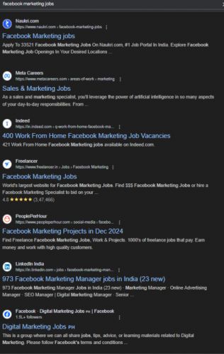 Facebook Marketing internship jobs in Uae