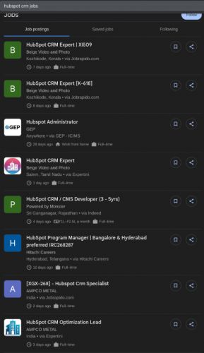 HubSpot CRM internship jobs in Fujairah