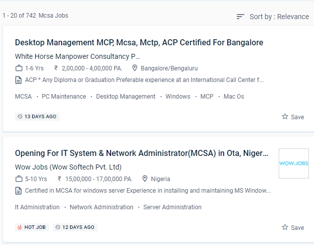 MCSA internship jobs in Abu Dhabi