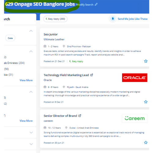 On-Page SEO internship jobs in Fujairah