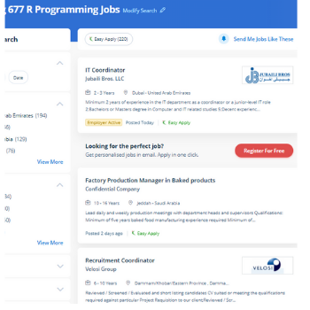 R Programming internship jobs in Ajman