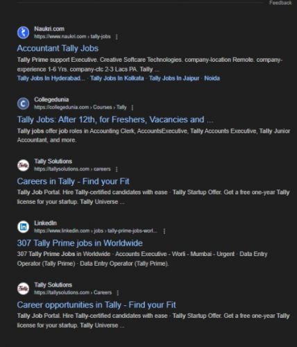 Tally Prime internship jobs in Ajman